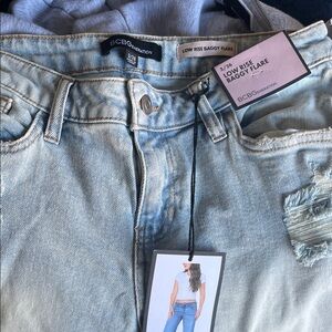 BCBGeneration Light Wash Wide Leg Jeans